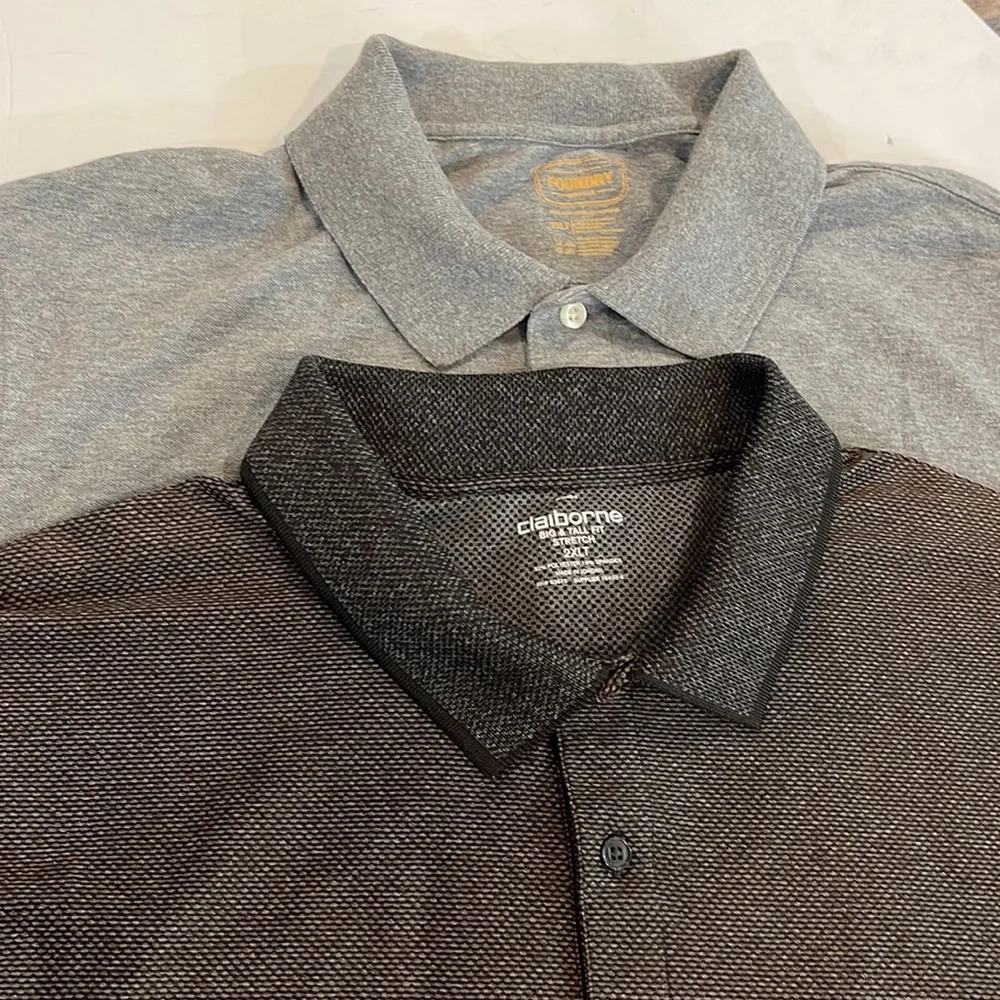 2 Polo short sleeve Shirts size 2XL Tall